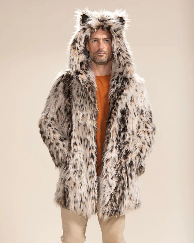 Women's Artificial Fur - Trimmed Ear Cuffs Classic Men's Faux Fur Coat | Lil' Cheetah Women's Artificial Fur - Trimmed Ear Cuffs Classic Men's Faux Fur Coat | Lil' Cheetah