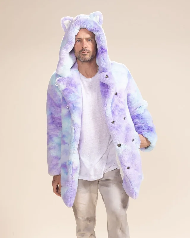 Women's Artificial Fur - Trimmed Suspenders​ Classic Men's Faux Fur Coat | Mer-Cat