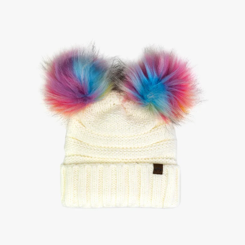 Women's Artificial Fur - Trimmed Costume Accessories Mia Faux Fur Pom Beanie | Winter White Women's Artificial Fur - Trimmed Costume Accessories Mia Faux Fur Pom Beanie | Winter White