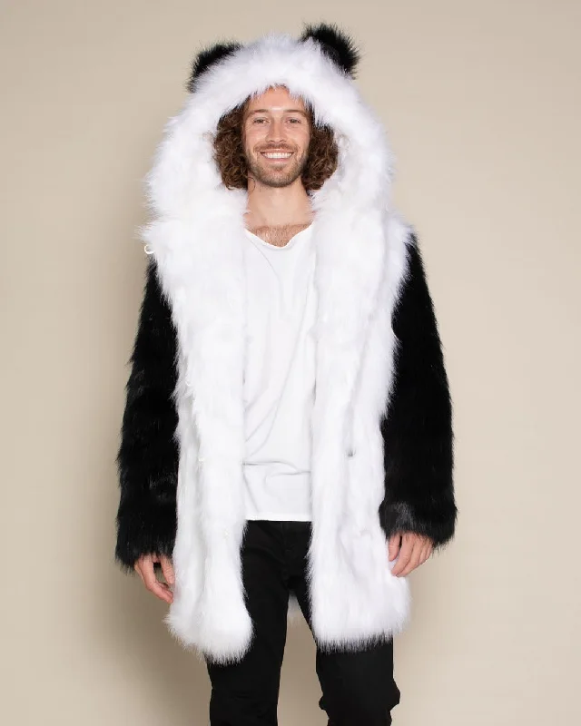 Women's Artificial Fur - Trimmed Ponytail Holders Panda Bear Classic Faux Fur Coat | Men's Women's Artificial Fur - Trimmed Ponytail Holders Panda Bear Classic Faux Fur Coat | Men's