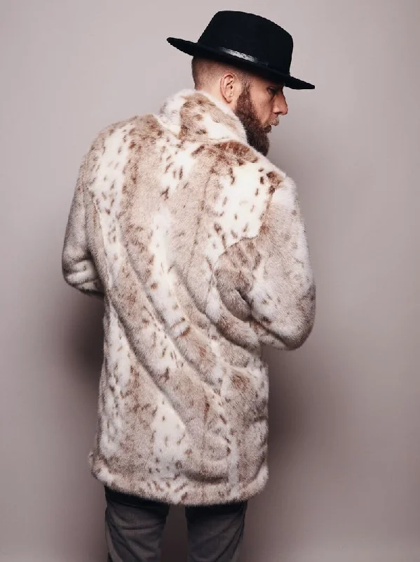 Women's Artificial Fur - Trimmed Sneakers Men's Faux Fur Coat | Siberian Snow Leopard Women's Artificial Fur - Trimmed Sneakers Men's Faux Fur Coat | Siberian Snow Leopard