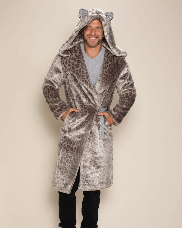 Women's Artificial Fur - Trimmed Mules Classic Men's Long Faux Fur Coat | Silver Leopard Women's Artificial Fur - Trimmed Mules Classic Men's Long Faux Fur Coat | Silver Leopard
