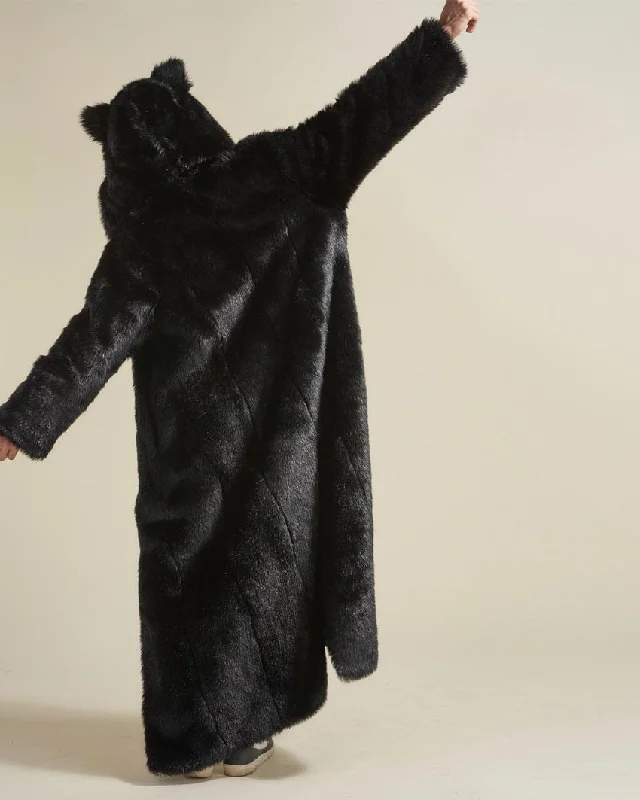 Women's Artificial Fur - Trimmed Mary Janes Classic Men's Long Faux Fur Coat | Black Panther Women's Artificial Fur - Trimmed Mary Janes Classic Men's Long Faux Fur Coat | Black Panther