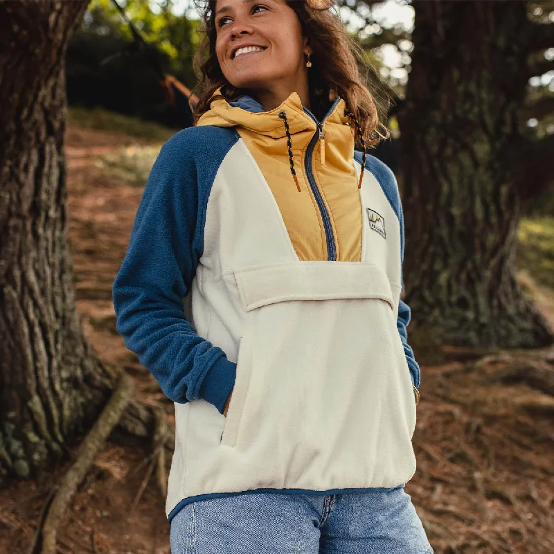 Plus Size Women's Fleece - Lined Anorak in Olive Green for Outdoor Exploration Alexander Recycled Polar Hooded Fleece - Egret Plus Size Women's Fleece - Lined Anorak in Olive Green for Outdoor Exploration Alexander Recycled Polar Hooded Fleece - Egret