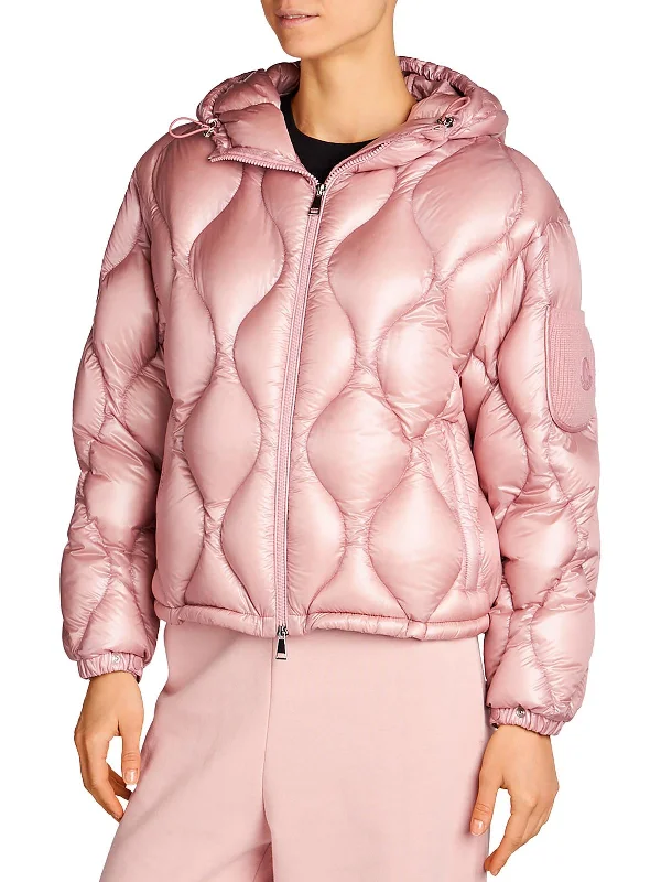 short down coat for active women​ Anthon Womens Quilted Down Puffer Jacket