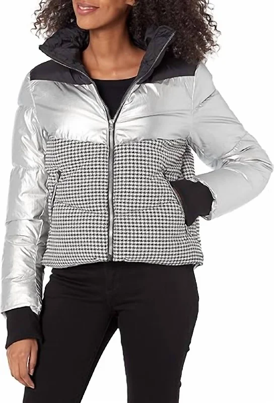 down coat for winter photography trips​ Ariana Puffer Jacket In White