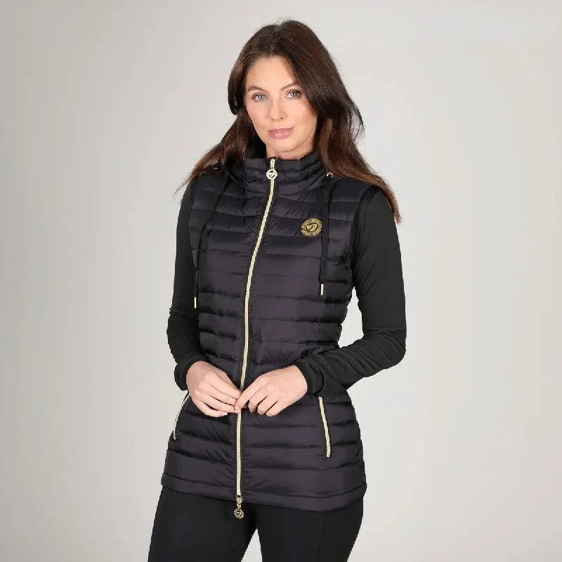 Oversized Checkered Women's Wool Waistcoat in Gray for a Casual and Stylish Look Aubrion Ladies Norwood Packaway Gilet Oversized Checkered Women's Wool Waistcoat in Gray for a Casual and Stylish Look Aubrion Ladies Norwood Packaway Gilet