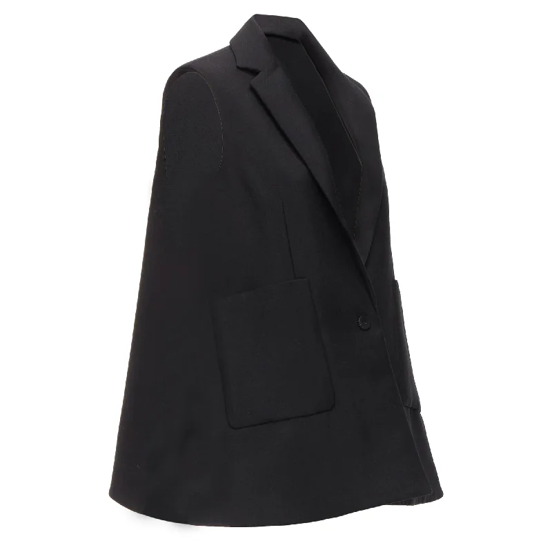 Plus Size Women's Ruffled Blazers in Pink for a Girly and Fashionable Look Balenciaga virgin wool mohair bell shaped deep V blazer vest Plus Size Women's Ruffled Blazers in Pink for a Girly and Fashionable Look Balenciaga virgin wool mohair bell shaped deep V blazer vest