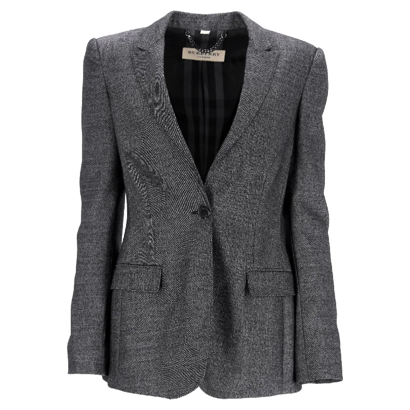 Women's Belted Blazers in Camel Color for a Sophisticated Outfit Burberry London Textured Single-Breasted Blazer in Grey Wool Women's Belted Blazers in Camel Color for a Sophisticated Outfit Burberry London Textured Single-Breasted Blazer in Grey Wool