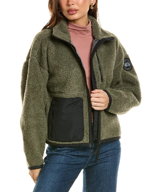 Plus Size Women's Long - Sleeve Fleece Jacket with Thumbholes for Outdoor Activities Canada Goose Simcoe Fleece Wool-Blend Jacket Plus Size Women's Long - Sleeve Fleece Jacket with Thumbholes for Outdoor Activities Canada Goose Simcoe Fleece Wool-Blend Jacket