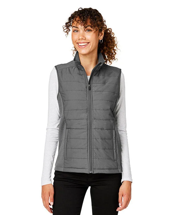 Metallic Shimmer Women's Waistcoat in Silver for a Shiny and Eye - Catching Party Outfit DG706W - Devon & Jones New Classics® Ladies Charleston Hybrid Vest | Graphite Melange/Graphite Metallic Shimmer Women's Waistcoat in Silver for a Shiny and Eye - Catching Party Outfit DG706W - Devon & Jones New Classics® Ladies Charleston Hybrid Vest | Graphite Melange/Graphite