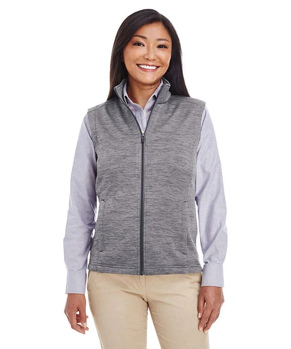 Oversized Checkered Women's Wool Waistcoat in Gray for a Casual and Stylish Look DG797W - Devon & Jones Ladies Newbury Mélange Fleece Vest | Dark Grey Heather Oversized Checkered Women's Wool Waistcoat in Gray for a Casual and Stylish Look DG797W - Devon & Jones Ladies Newbury Mélange Fleece Vest | Dark Grey Heather