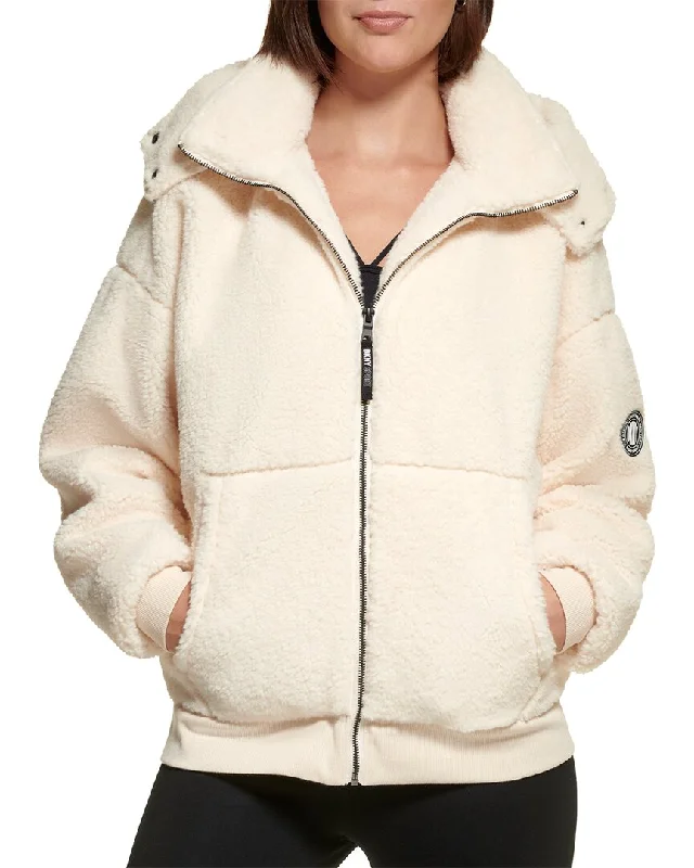Cropped Women's Fleece Sweatshirt in Burgundy for a Trendy and Warm Look DKNY Roebling Fleece Hooded Leather Bomber Jacket Cropped Women's Fleece Sweatshirt in Burgundy for a Trendy and Warm Look DKNY Roebling Fleece Hooded Leather Bomber Jacket