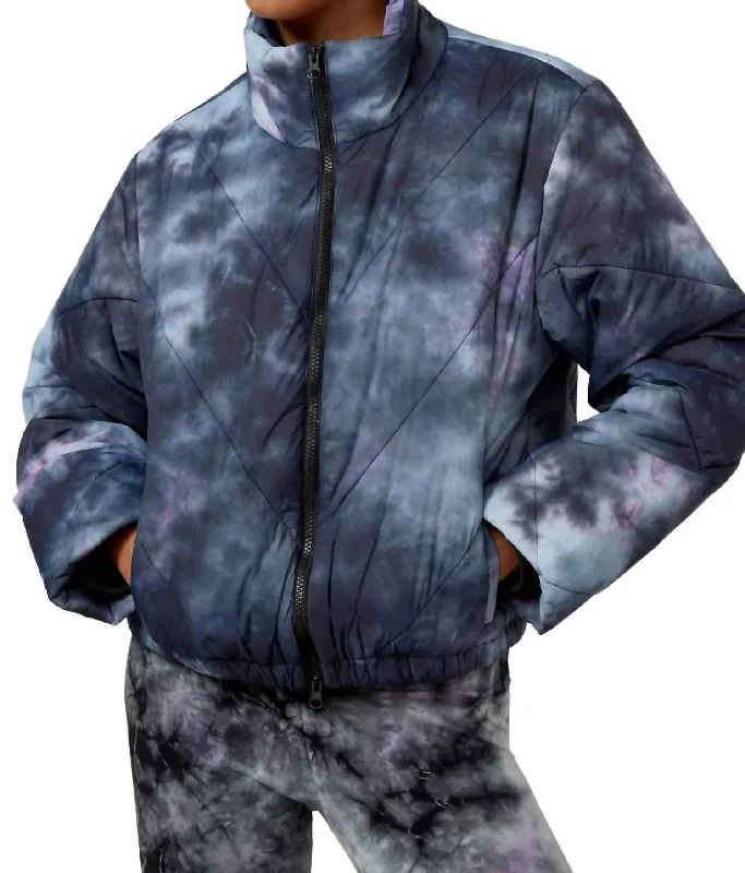 down coat for plus - size men​ Easton Puffer Jacket In Tie Dye