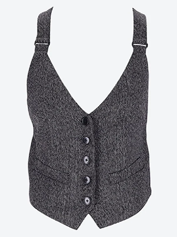 Embroidered women's cotton coats in a bohemian pattern for a unique design Grandeur1 waistcoat Embroidered women's cotton coats in a bohemian pattern for a unique design Grandeur1 waistcoat