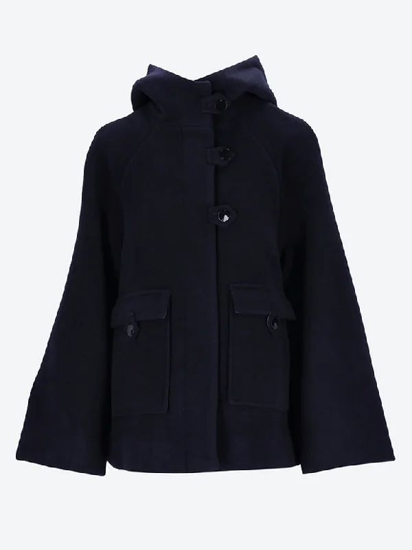 Long women's mac coats in a lightweight fabric for spring showers Boiled wool midi jacket Long women's mac coats in a lightweight fabric for spring showers Boiled wool midi jacket