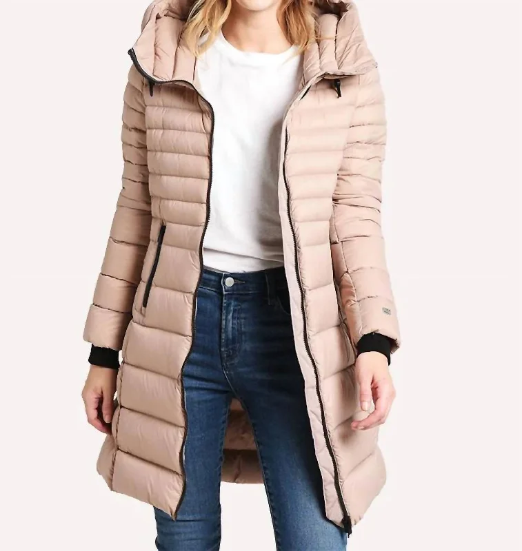 down coat for ice skating​ Geana Puffer Jacket In Quartz