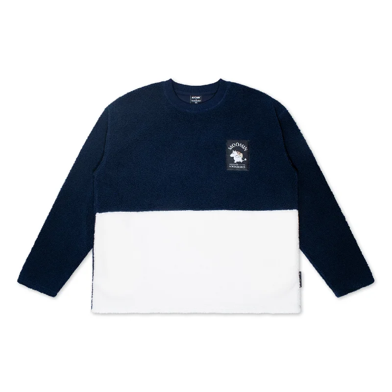 Plus Size Women's Fleece - Lined Jumpsuit in Black for a One - Piece Warmth Solution Moomintroll Adventure Fleece - Navy/White Plus Size Women's Fleece - Lined Jumpsuit in Black for a One - Piece Warmth Solution Moomintroll Adventure Fleece - Navy/White