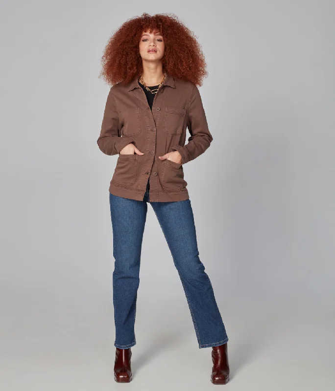 Women's long - sleeve wool coats in a houndstooth pattern for a classic charm NILI-CB Utility Jacket Women's long - sleeve wool coats in a houndstooth pattern for a classic charm NILI-CB Utility Jacket