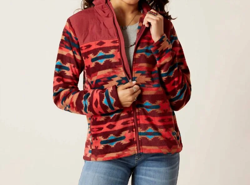 Women's Fleece - Lined Joggers in Navy with Zipper Pockets for Comfort and Function Prescott Fleece Jacket In Campfire Print Women's Fleece - Lined Joggers in Navy with Zipper Pockets for Comfort and Function Prescott Fleece Jacket In Campfire Print