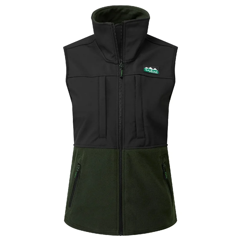 Oversized Checkered Women's Wool Waistcoat in Gray for a Casual and Stylish Look Ridgeline Ladies Hybrid Vest