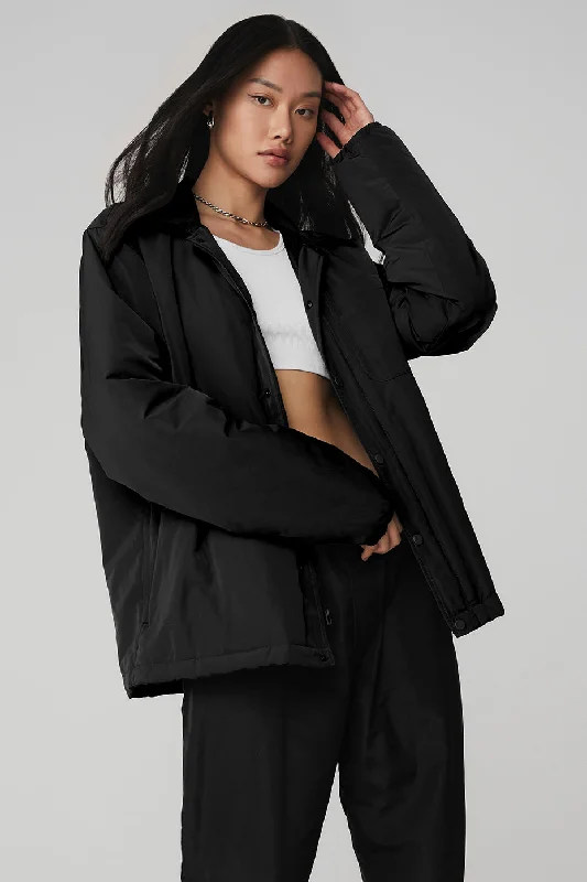 Shearling - lined women's leather coats for ultimate warmth and luxury Legend Jacket - Black Shearling - lined women's leather coats for ultimate warmth and luxury Legend Jacket - Black
