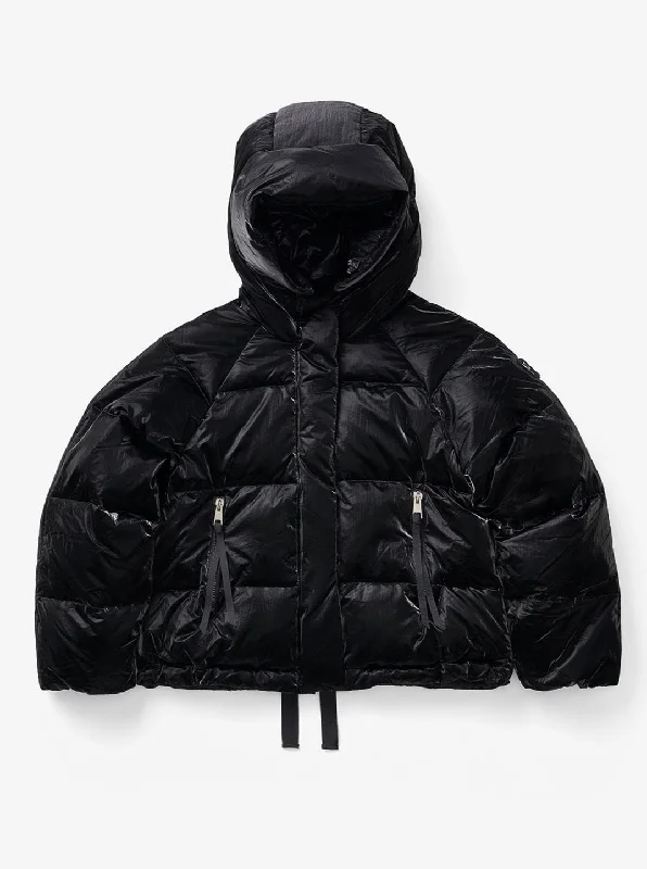 slim - fit down coat for men​ W SHORT DOWN PUFFER - Black
