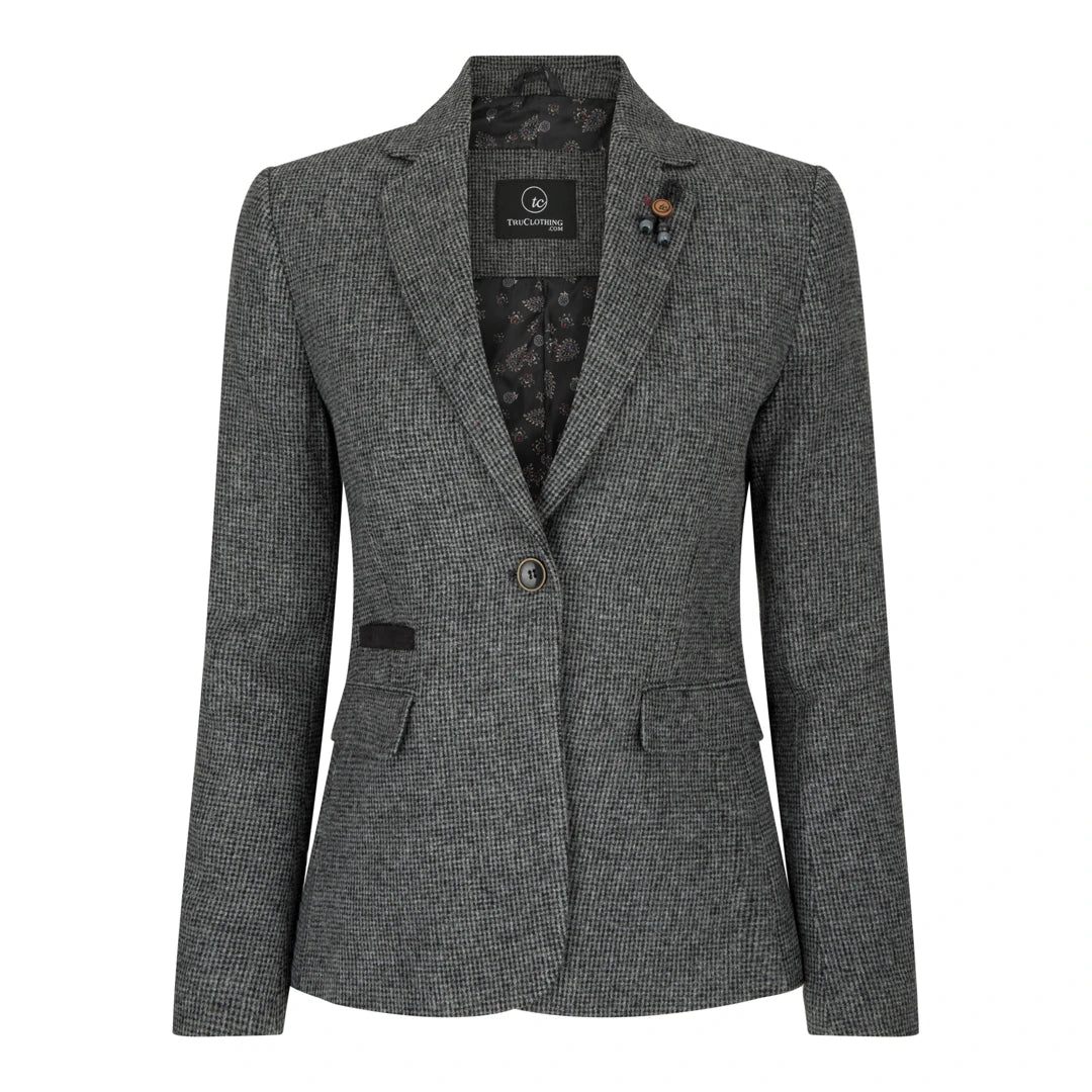 Plus Size Women's Patchwork Waistcoat in Multicolor for a Bohemian and Eclectic Style wsn01 - Women Grey Suit Blazer Waistcoat & Trousers in Tweed Herringbone Plus Size Women's Patchwork Waistcoat in Multicolor for a Bohemian and Eclectic Style wsn01 - Women Grey Suit Blazer Waistcoat & Trousers in Tweed Herringbone