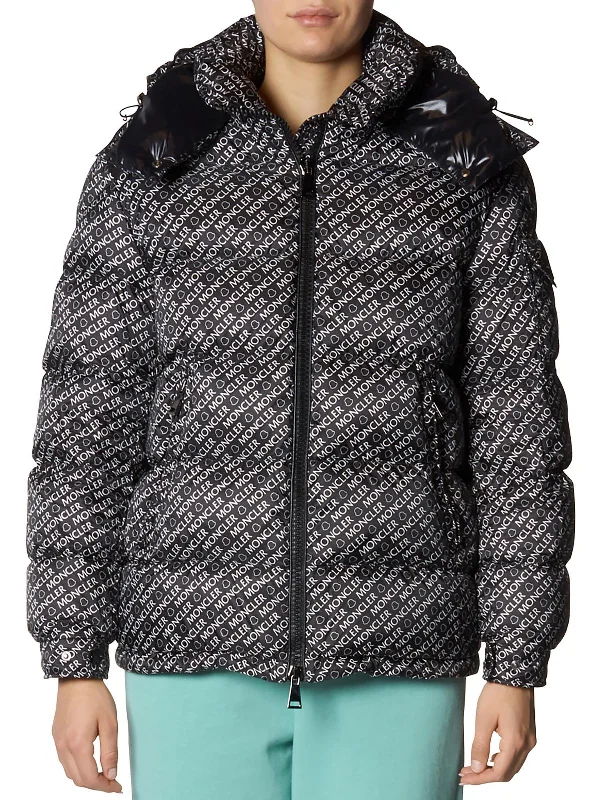 fleece - lined down coat for extra warmth​ Womens Embossed Down Puffer Jacket