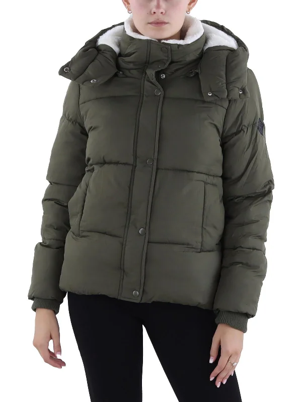 Plus Size Women's Fleece - Lined Jumpsuit in Black for a One - Piece Warmth Solution Womens Fleece Lined Quilted Puffer Jacket Plus Size Women's Fleece - Lined Jumpsuit in Black for a One - Piece Warmth Solution Womens Fleece Lined Quilted Puffer Jacket