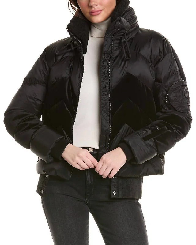 down coat for winter campers​ Women's Vanja-D Down Jacket In Black