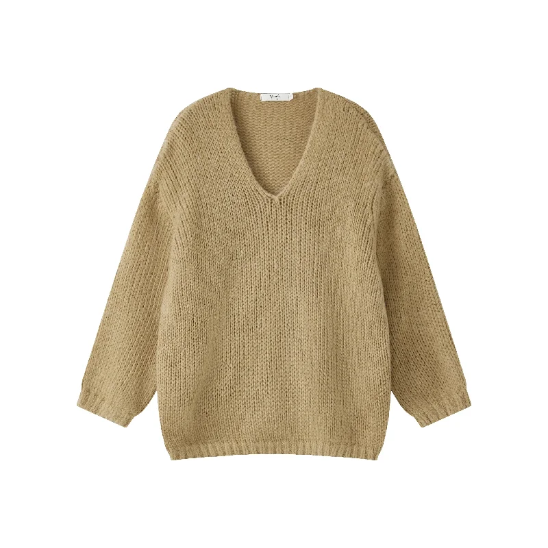 Women's Knit Boat - Neck Tops with a Loose Fit for Comfort  1864Q Rib Knit Sweater