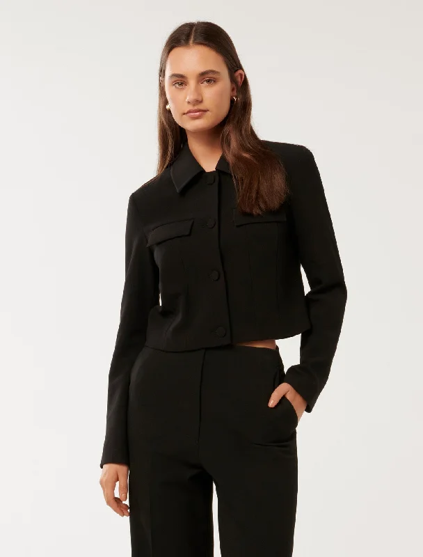 Women's bomber jackets with floral embroidery for a feminine and unique design Alex Top Collar Jacket Women's bomber jackets with floral embroidery for a feminine and unique design Alex Top Collar Jacket