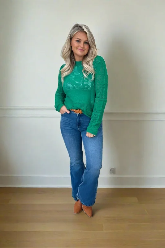 Mock - Neck Women's Knit Blouses in a Modern Style  Austin Knit Sweater