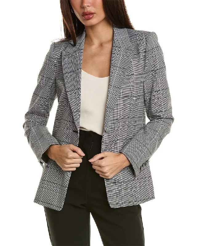 Double - Breasted Women's Polyester Blazers in Bright Colors for a Fun Style Elie Tahari The Madeyn Blazer Double - Breasted Women's Polyester Blazers in Bright Colors for a Fun Style Elie Tahari The Madeyn Blazer