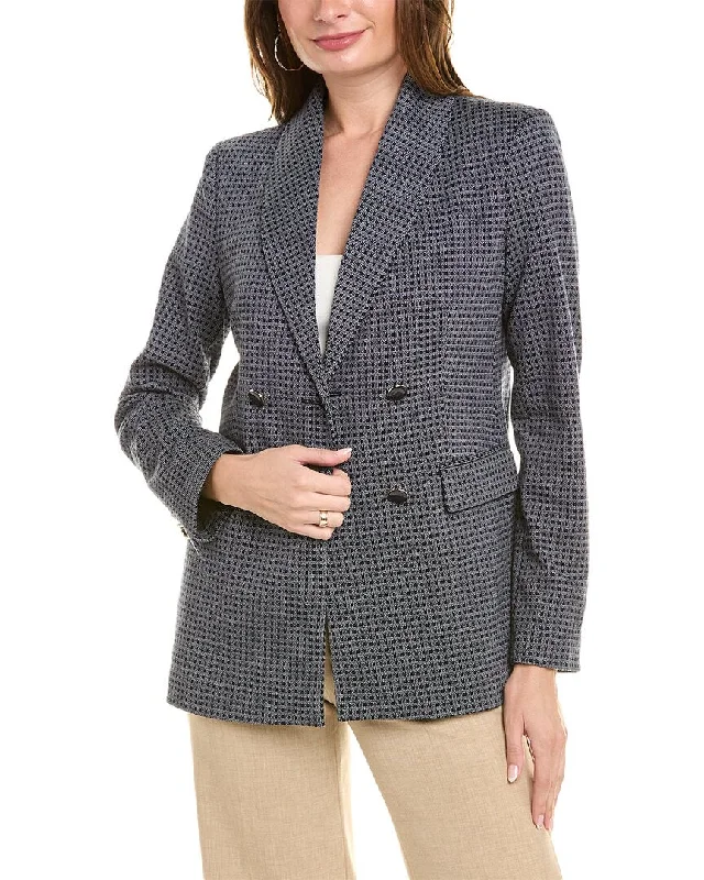 Plus Size Women's Military - Inspired Blazers with Gold Accents for a Bold Look T Tahari Shawl Collar Blazer Plus Size Women's Military - Inspired Blazers with Gold Accents for a Bold Look T Tahari Shawl Collar Blazer