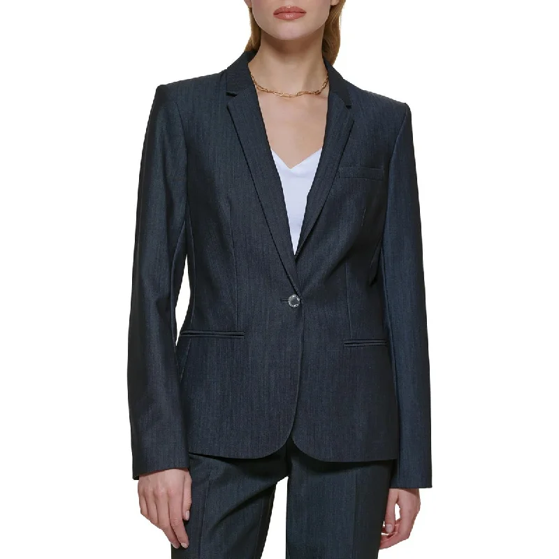 Plus Size Women's Ruffled Blazers in Pink for a Girly and Fashionable Look Womens Solid Polyester One-Button Blazer Plus Size Women's Ruffled Blazers in Pink for a Girly and Fashionable Look Womens Solid Polyester One-Button Blazer