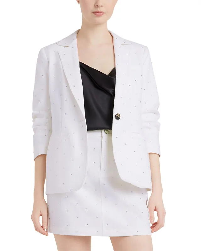 Women's Peplum Blazers in Emerald Green for a Stylish Work Attire Cinq À Sept Khloe Blazer Women's Peplum Blazers in Emerald Green for a Stylish Work Attire Cinq À Sept Khloe Blazer