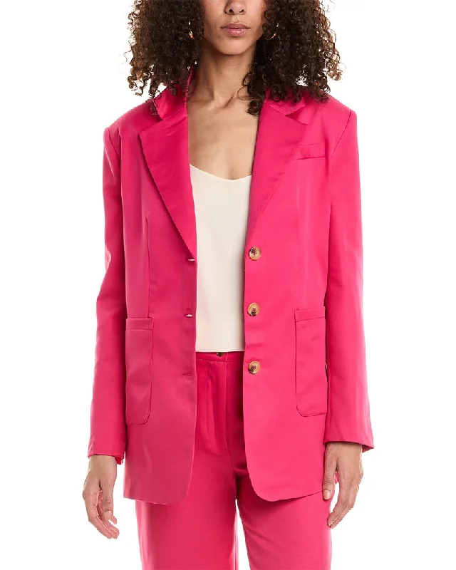 Plus Size Women's Faux Fur - Trimmed Blazers in Black for a Luxurious Look Walter Baker Jagger Blazer Plus Size Women's Faux Fur - Trimmed Blazers in Black for a Luxurious Look Walter Baker Jagger Blazer