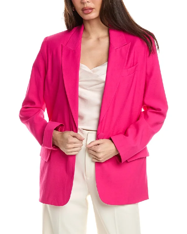 Single - Breasted Women's Linen Blend Blazers in Earth Tones for Casual Wear The Sei Oversized Blazer Single - Breasted Women's Linen Blend Blazers in Earth Tones for Casual Wear The Sei Oversized Blazer