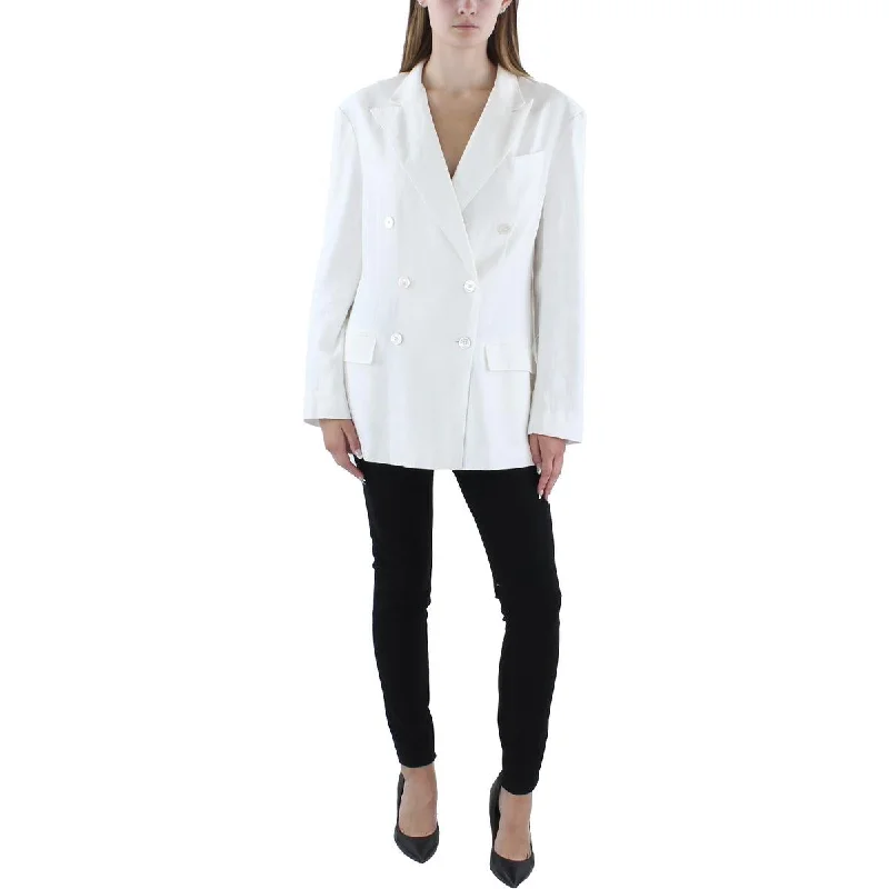 Oversized Women's Printed Blazers in Animal Patterns for a Statement Piece Womens Linen Office Double-Breasted Blazer Oversized Women's Printed Blazers in Animal Patterns for a Statement Piece Womens Linen Office Double-Breasted Blazer