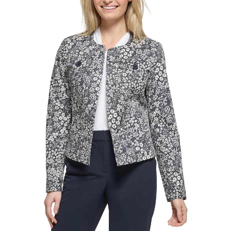 Plus Size Women's Faux Fur - Trimmed Blazers in Black for a Luxurious Look Ditsy Womens Floral Print Cotton Open-Front Blazer Plus Size Women's Faux Fur - Trimmed Blazers in Black for a Luxurious Look Ditsy Womens Floral Print Cotton Open-Front Blazer