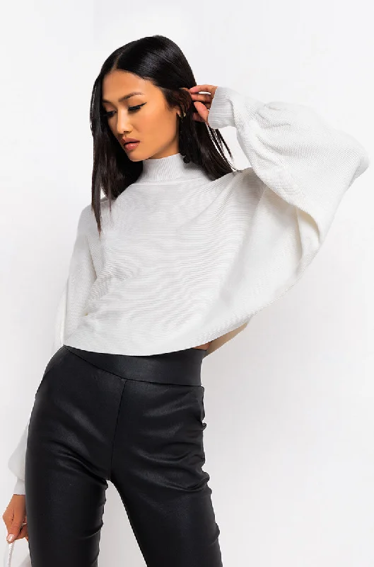 Women's tie - front hoodie in a lightweight fabric for summer layering CINNAMON COOKIE SWEATSHIRT IVORY