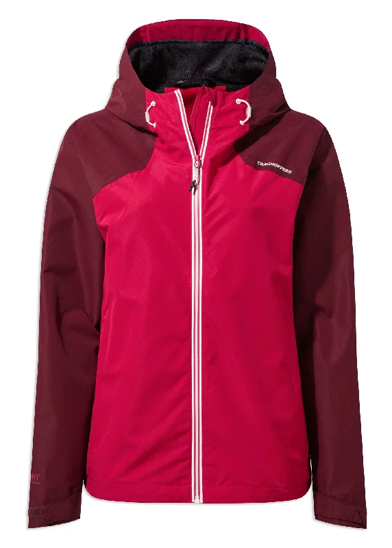 Women's windbreaker jackets with adjustable hoods for windy days  Craghoppers Toscana Waterproof Jacket