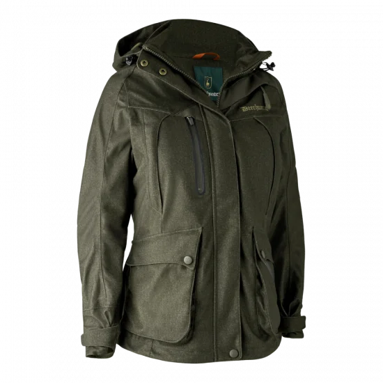 Women's pea coats in a plus - size fit for a flattering and warm winter coat Deerhunter Lady Raven Jacket - Elmwood Green (392) Women's pea coats in a plus - size fit for a flattering and warm winter coat Deerhunter Lady Raven Jacket - Elmwood Green (392)