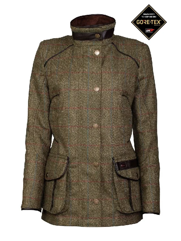Women's cropped leather jackets with silver zippers for a punk - inspired outfit Dubarry Marlfield Waterproof Tweed Coat Women's cropped leather jackets with silver zippers for a punk - inspired outfit Dubarry Marlfield Waterproof Tweed Coat