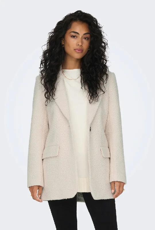 Single - Breasted Women's Tweed Blazers with Gold Buttons for a Classic Look ONLY PIPER BOSTON BLAZER Single - Breasted Women's Tweed Blazers with Gold Buttons for a Classic Look ONLY PIPER BOSTON BLAZER