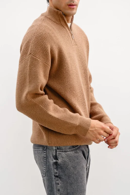 Solid - Color Women's Knit T - Shirts in a Lightweight Material RELAXED MOCKNECK SWEATER Solid - Color Women's Knit T - Shirts in a Lightweight Material RELAXED MOCKNECK SWEATER