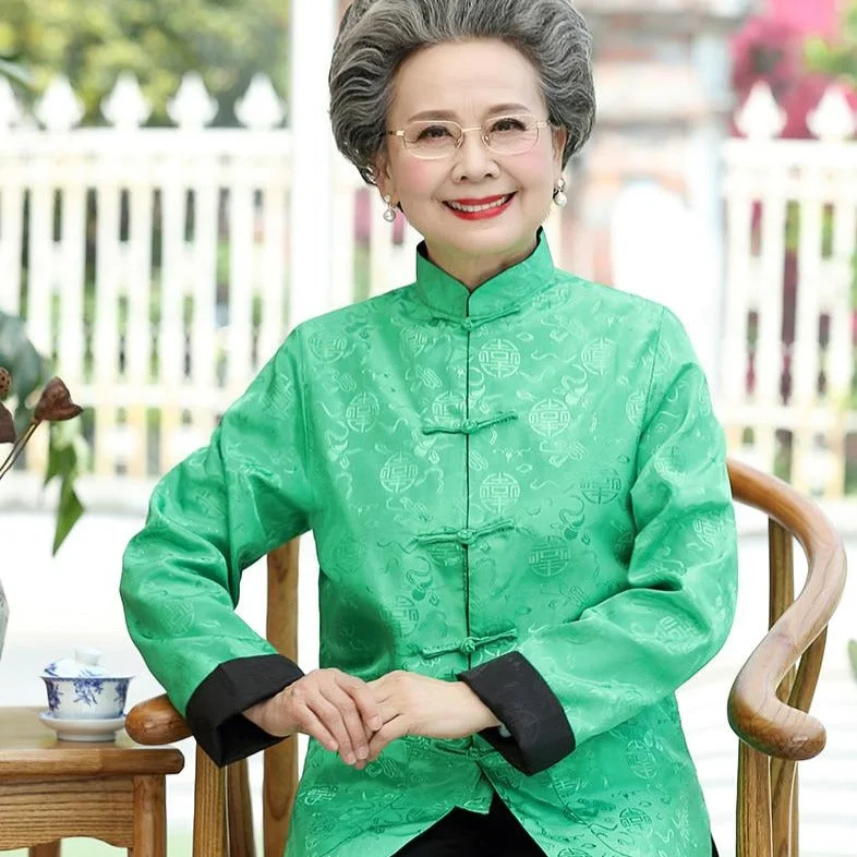 Women's trench coats with a removable belt for customizable styling Reversible Silk Blend Auspicious Pattern Women's Chinese Jacket Women's trench coats with a removable belt for customizable styling Reversible Silk Blend Auspicious Pattern Women's Chinese Jacket