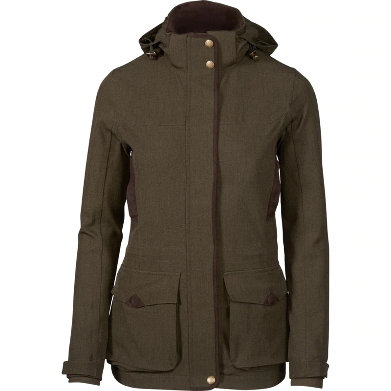 Women's cropped down jackets in bold colors for a sporty and fashionable winter outfit Seeland Women's Woodcock Advanced Jacket - Shaded Olive Women's cropped down jackets in bold colors for a sporty and fashionable winter outfit Seeland Women's Woodcock Advanced Jacket - Shaded Olive